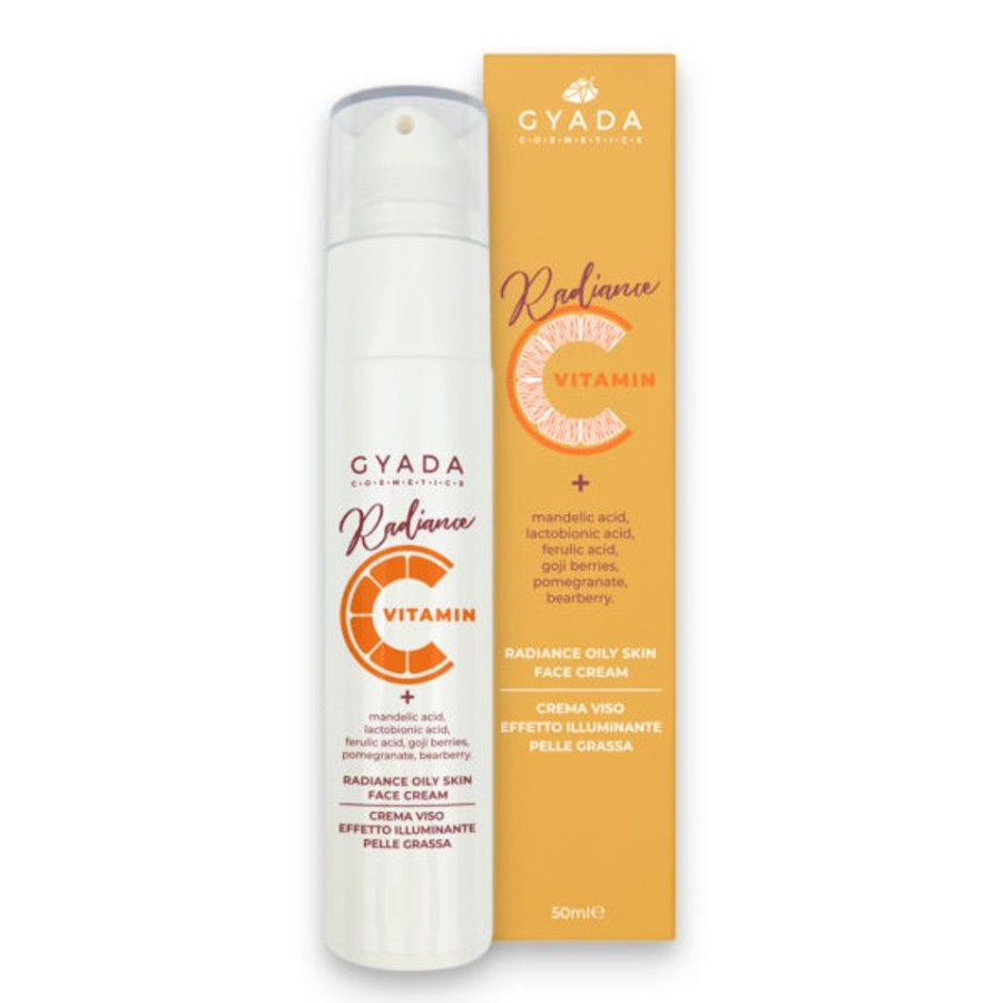 New ERBORISTERIA Crema Viso Pelle Grassa Illuminante Radiance Gyada Cosmetics