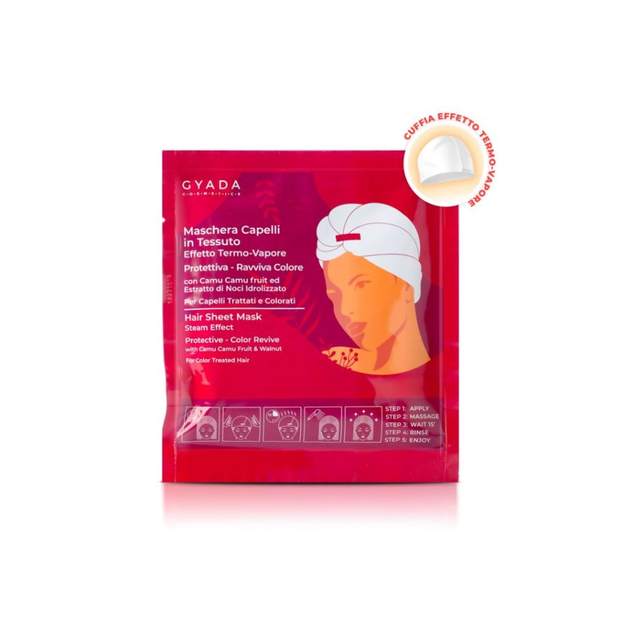 Hot ERBORISTERIA Maschera Capelli In Tessuto N.4 Protettiva Ravviva Colore Gyada Cosmetics