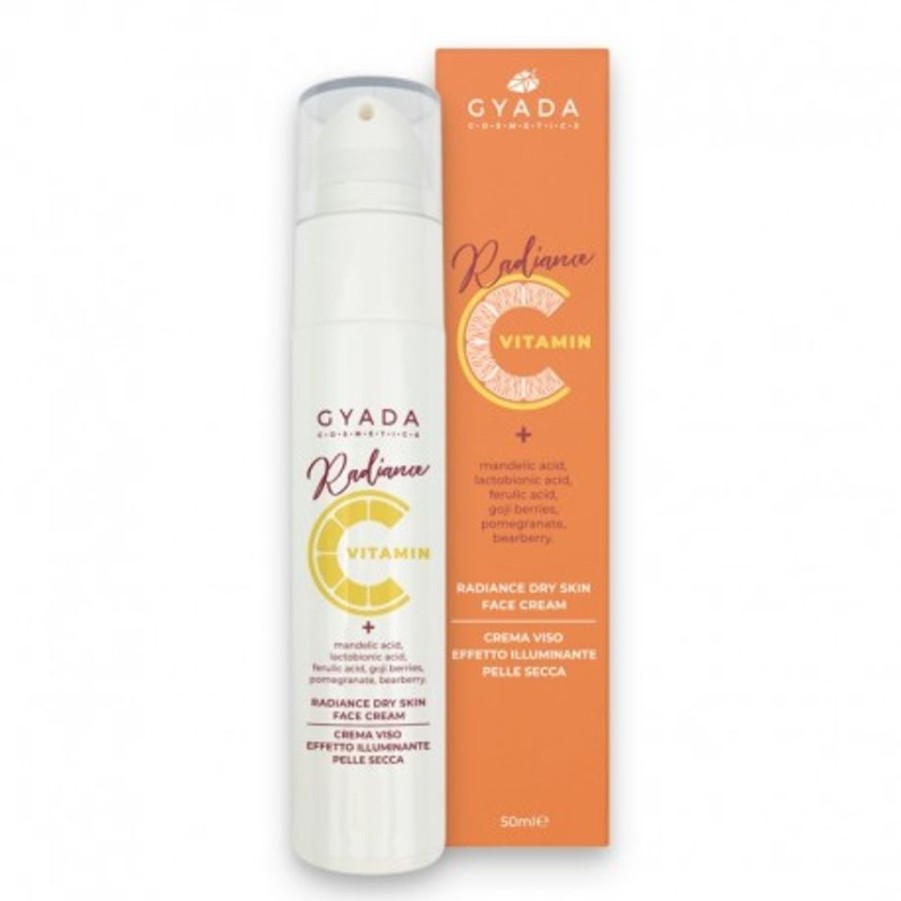 Hot ERBORISTERIA Crema Viso Pelle Secca Illuminante Radiance Gyada Cosmetics