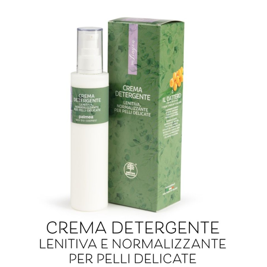 New ERBORISTERIA Crema Detergente Lenitiva E Normalizzante Linyva Palmea