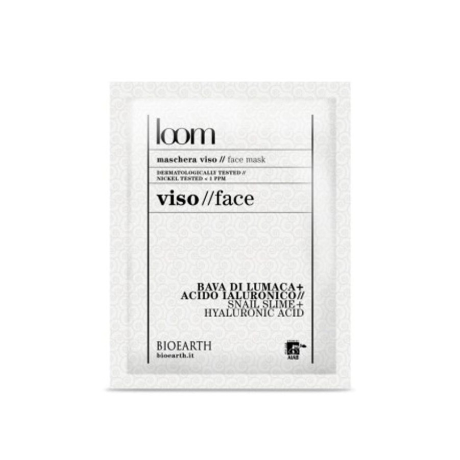 Online ERBORISTERIA Maschera Viso In Tessuto Bava Di Lumaca Loom Bioearth