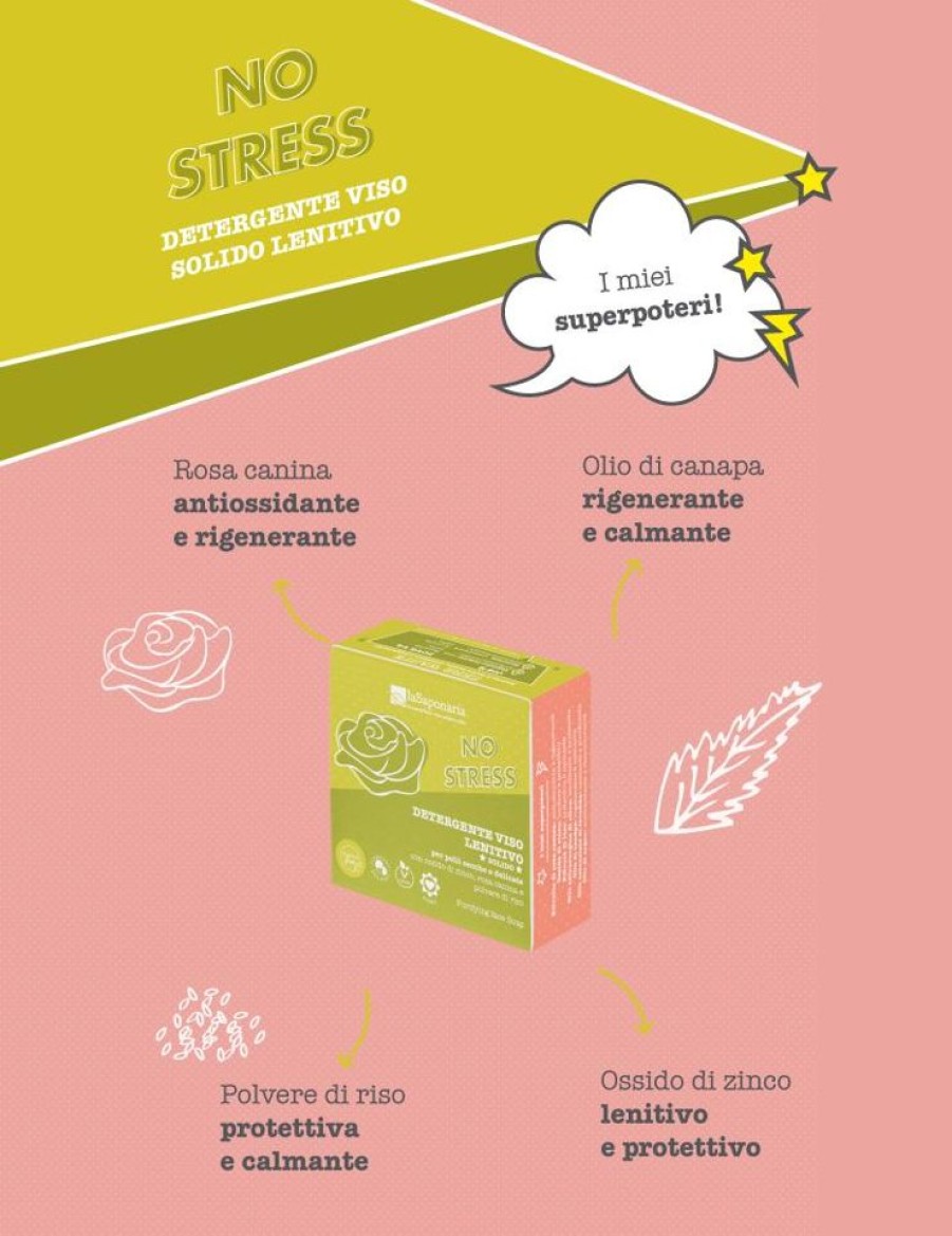 Best ERBORISTERIA No Stress Detergente Viso Lenitivo Solido La Saponaria