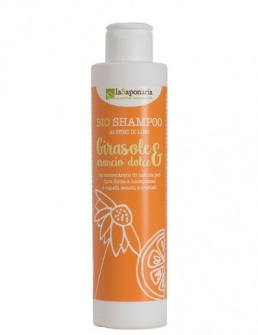 New ERBORISTERIA Shampoo Girasole E Arancio Dolce La Saponaria