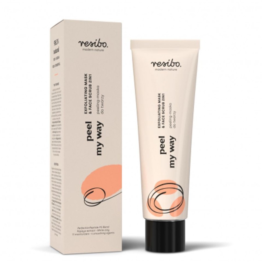 Hot ERBORISTERIA Peel My Way: Maschera Esfoliante E Scrub Viso 2 In 1 Resibo